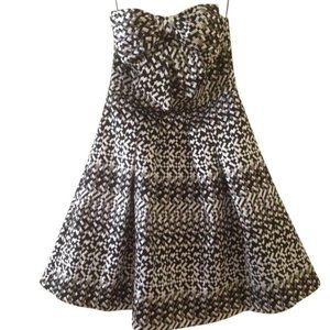 Black and White Anthropologie Cocktail Dress